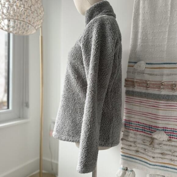 Patagonia Los Gatos Grey Fleece 1/4 Zip Pullover Sweater Women’s Size XS - Picture 3 of 10